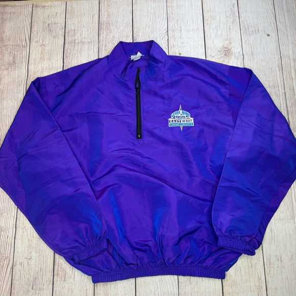 surf style Other - Vintage 90s Surf Style‎ Windbreaker Purple Iridescent Pullover USA Gymnastics L